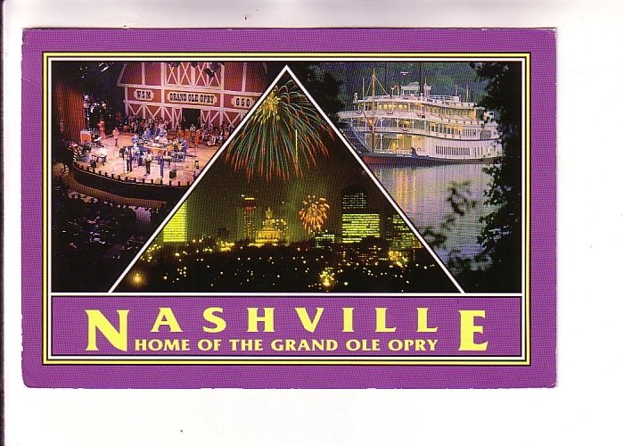 Opry, Showboat, Skyline with Fireworks, Nashville, Tennesse, Used 1993