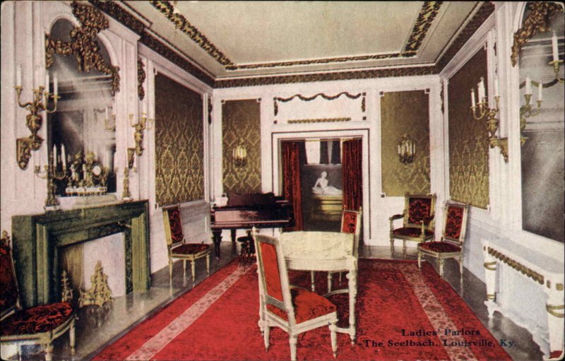 LOUISVILLE KY The Seelbach Ladies Parlor c1910 Postcard