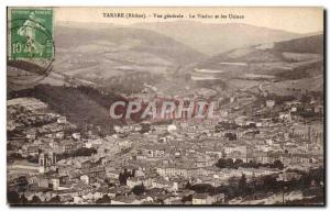 Old Postcard Tarare Vue Generale Viaduct and Factories