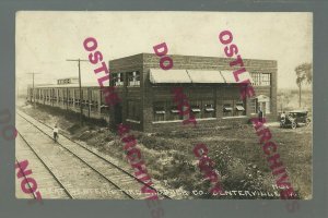 Centerville IOWA RPPC c1920 TIRE FACTORY Great Western Tire & Rubber Company