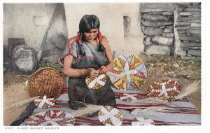 A Hopi Basket Weaver