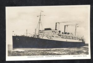 RPPC CANADIAN PACIFIC SS DUCHESS OF BEDFORD SHIP BOAT REAL PHOTO POSTCARD
