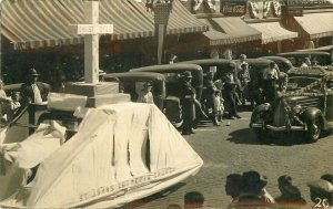 Chillicothe Missouri Parade 1930s Automobiles RPPC Photo Postcard 21-8035
