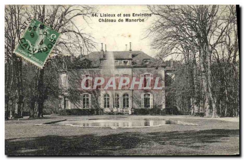 Old Postcard Lisieux and its Surroundings Chateau Manerbe
