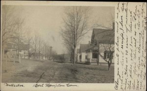 East Hampton Connecticut CT Wells Ave c1905 Real Photo Postcard