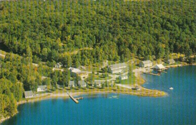 Canada Aerial View Rogerson's Camps Port Loring Ontario