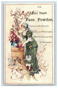 1880's Lovely Mary Stewart Face Powder Lot Of 3 Victorian Trade Card P130