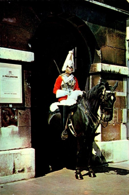 England London Whitehall Horse Guards Mounted Sentry