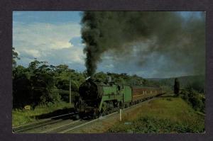 Railroad Train Fassifern Newcastle Flier NEW SOUTH WALES AUSTRALIA Postcard PC