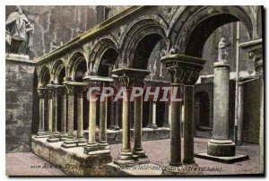 Old Postcard Aix en Provence inland Cloister Gallery of the XI century
