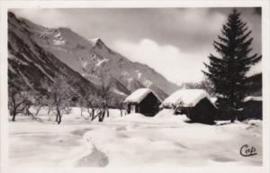 Switzerland Paysage d'hiver et le Mont Blanc Photo