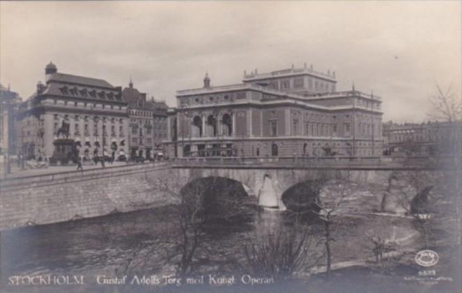 Sweden Stockholm Gustaf Adolfs Torg & Operhaus