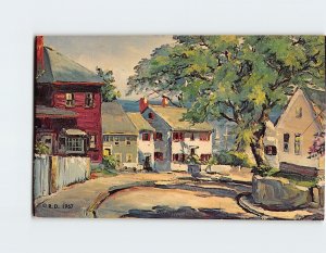 Postcard Seaport Homes, New England Coast, New England