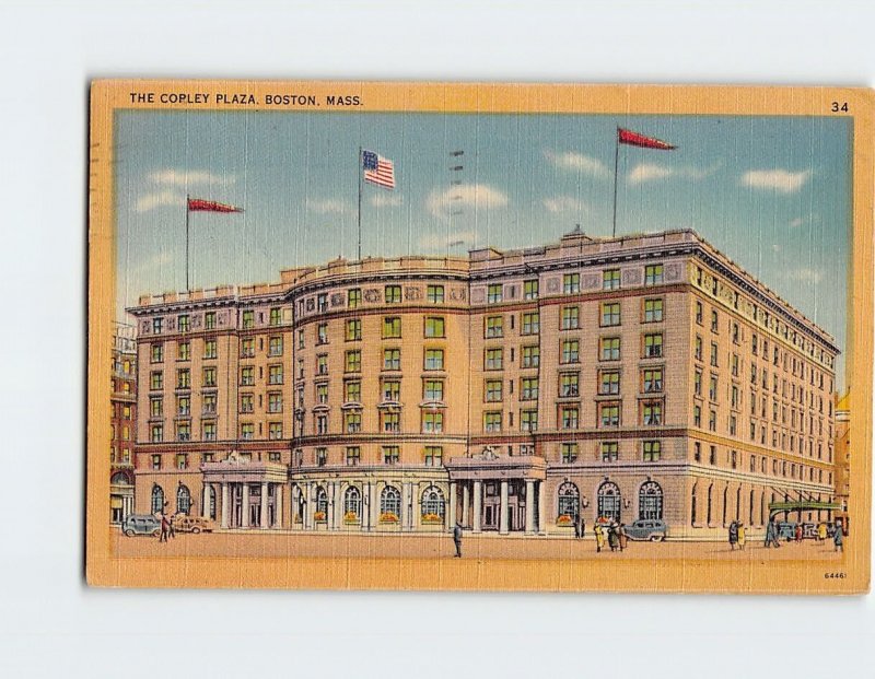 Postcard The Copley Plaza, Boston, Massachusetts