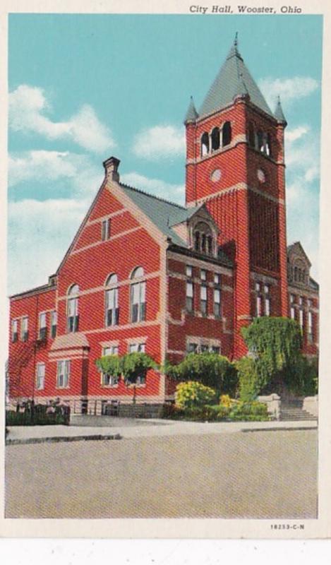 Ohio Wooster City Hall Curteich