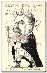 Postcard Old Political Satirical Alexander the Great Berard Our postmen Under...