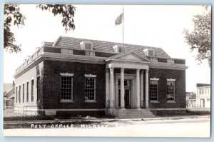 Milbank South Dakota SD Postcard RPPC Photo Post Office Building c1940's Vintage