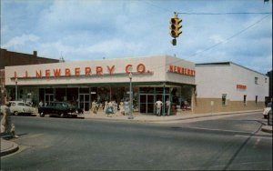 Pocomoke City Maryland MD JJ Newberry Co Street Scene c1950s Postcard