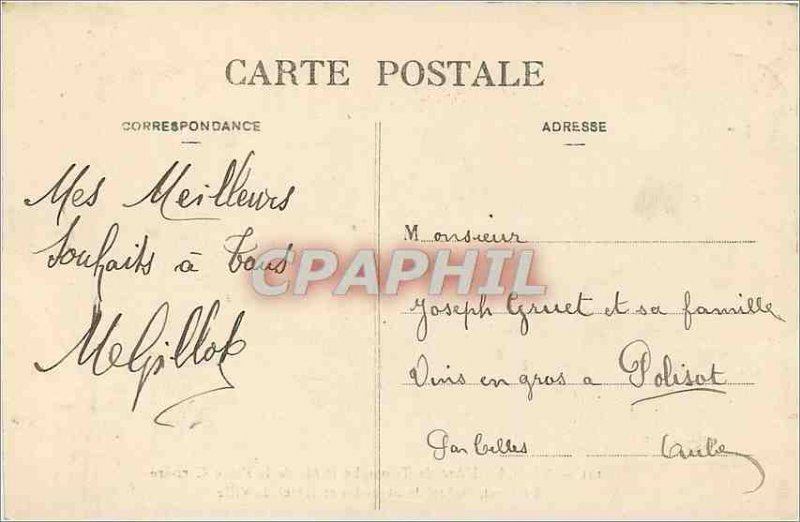 Old Postcard The Arc de Triomphe Nancy Cote Place Carriere