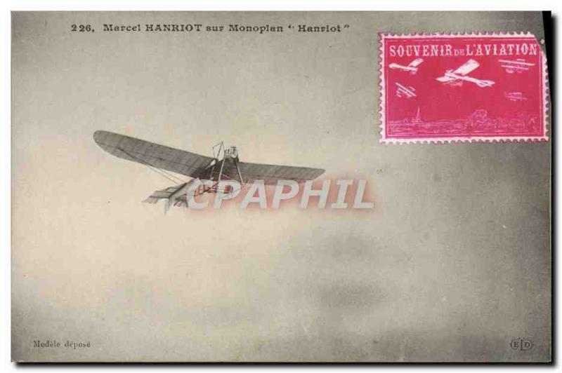 Old Postcard Jet Aviation Michel Henriot on monoplane Henriot