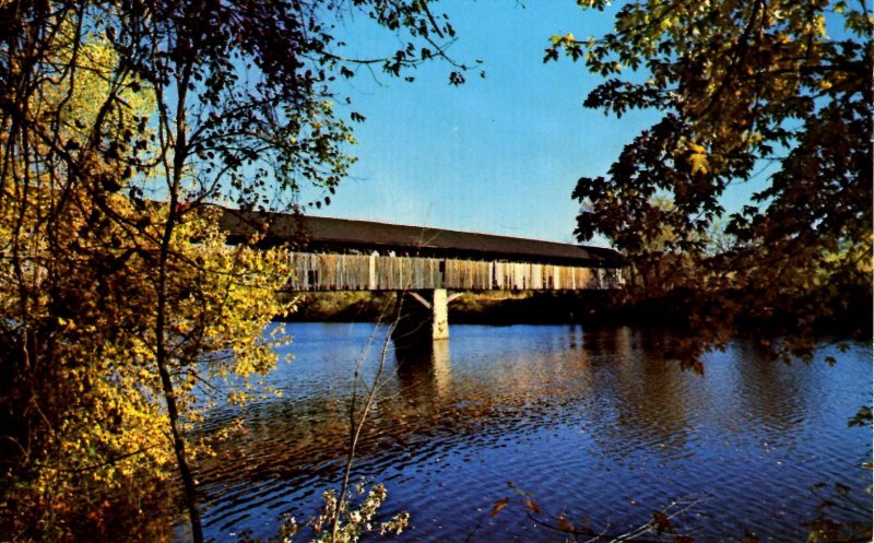 VT - Newbury. Covered Bridge on Route 5    