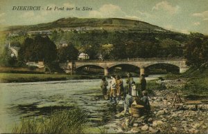 luxemburg, DIEKIRCH, Pont sur la Sûre, Washing Women (1910s) Postcard