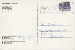 Mps Geulvallei Rederij Stiphout Bv Ship Vintage Postcard BS22