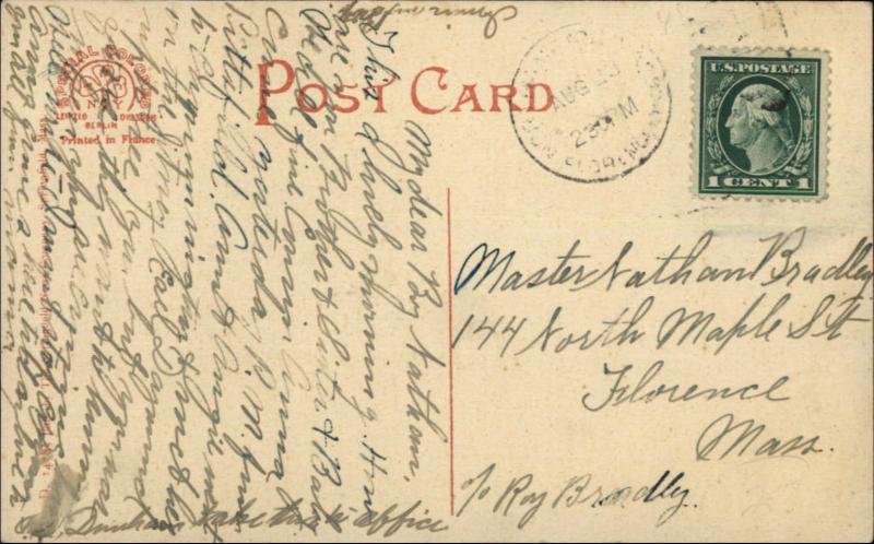 West Chesterfield MA Center c1910 Postcard