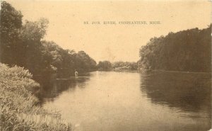 Michigan Constantine St. Joe's River Zim  Postcard 22-10213