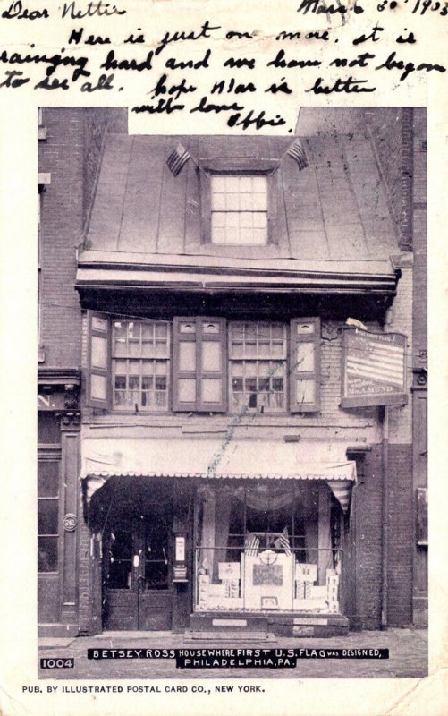 Pennsylvania Philadelphia Betsy Ross House 1903