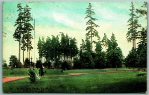 Landscape View Woodland Park Seattle WA 1917 Rhodes Bros 5 & Dime DB Postcard I9