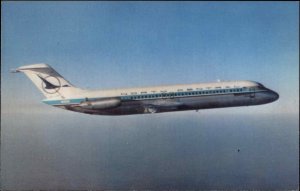 North Central Airlines Douglas DC-9 Jet Airliner Airplane Ad Vintage Postcard