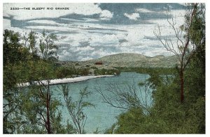 The Sleepy Rio Grande Postcard 2330 Posted El Paso Texas 1964