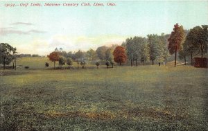 GOLF LINKS SHAWNEE COUNTRY CLUB LIMA OHIO POSTCARD (c. 1910)