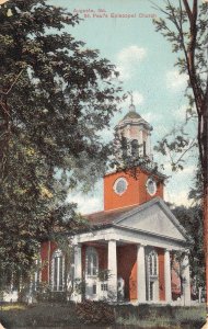 Augusta Georgia St. Paul's Episcopal Church, Color Lithograph Vintage PC U11326