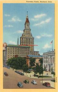 CT, Hartford, Connecticut, Travelers Tower, Curteich