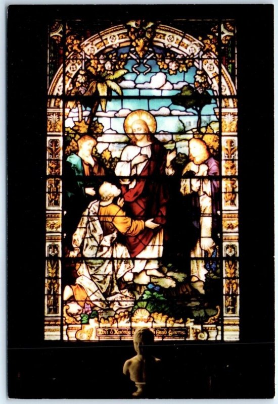 Postcard - Confession of St. Peter Window at Christ Church, Frederica, Georgia