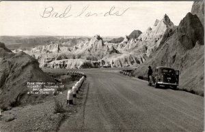 The Roads Through the Badlands of South Dakota Rise Photo Postcard Y7