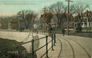 Postcard C-1910 Massachusetts Swampscott Boulevard Thompson & Thompson 23-11712