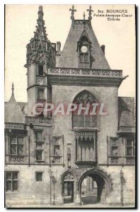 Old Postcard Bourges Palais Jacques Coeur Entree