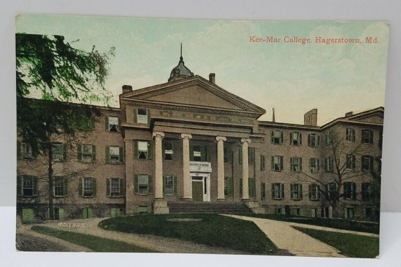 Hagerstown MD Kee - Mar College Maryland Postcard N11