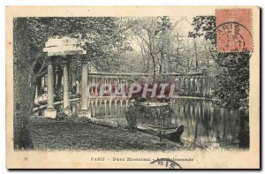 Old Postcard Paris Parc Monceau The Colonnade