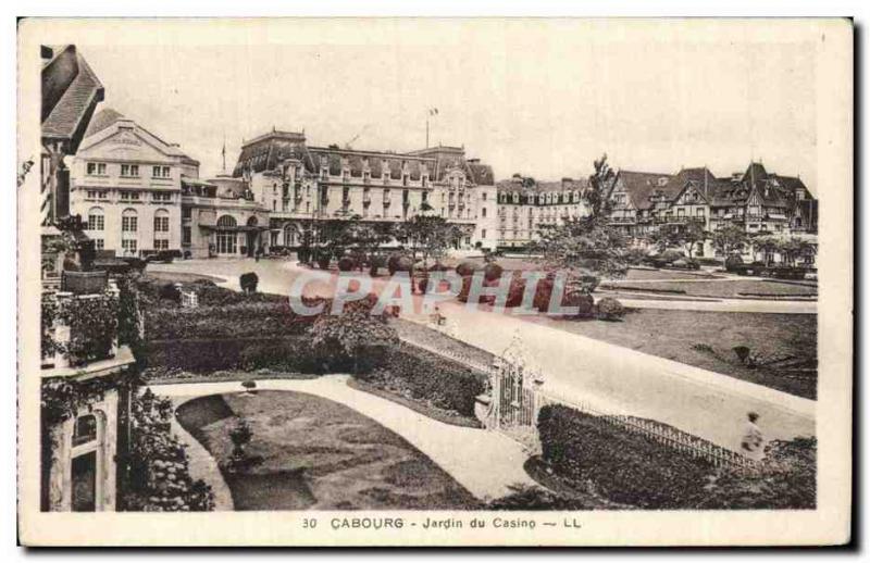 Cabourg Old Postcard Garden Casino