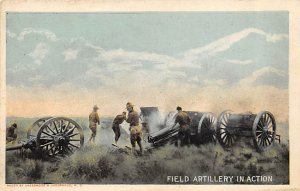 Field Artillery in Action Writing on back 