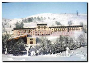 Postcard Old Laguiole Aveyron snow classes