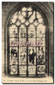 Old Postcard Bourg Brou Church Stained Glass St. Thomas