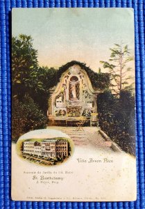 Vtg c1905 St Bartholomew Villa Arson Jardin du Gd. Hotel Nice France Postcard