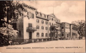 ADMIN BUILDING, BORDENTOWN MILITARY INSTITUTE, BORDENTOWN NJ Postcard KC14
