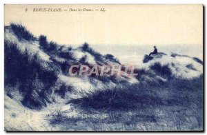 Old Postcard Berck Plage Dams Dunes