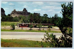 c1977 Camp Douglas Wisconsin WI Vintage Postcard Castle Rock Formation Posted